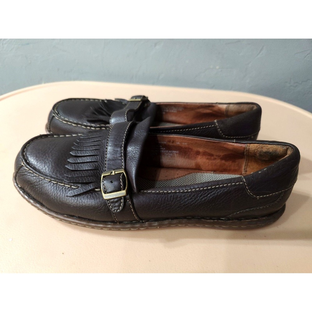 Hush Puppies Professionals Brown Buckle Loafers Men‎ Size 11 Wide Slip On
